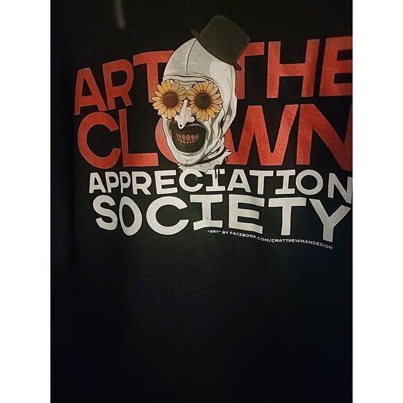 Art The Clown Hoodie Appreciation Society Medium NWT A14 Excellent Warm Soft - Picture 1 of 7